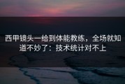 西甲镜头一给到体能教练，全场就知道不妙了：技术统计对不上